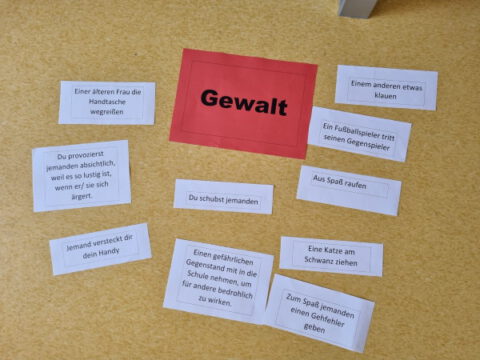 Gewaltprävention in der Klasse 5a – Grundschule und Mittelschule